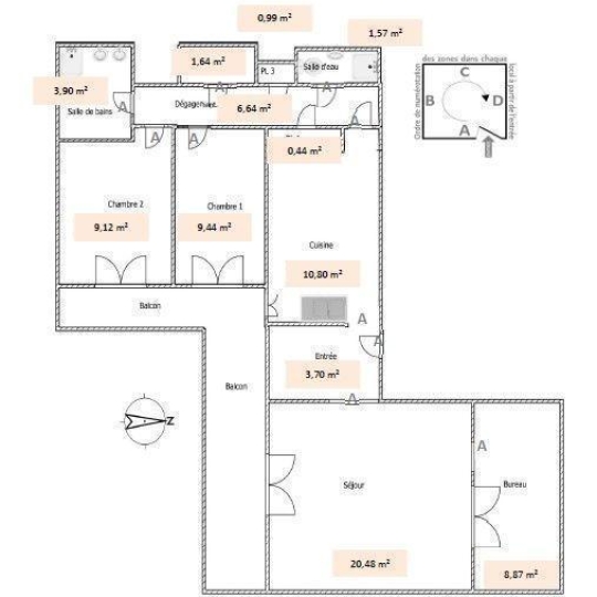  Annonces VINCENNES : Appartement | COURBEVOIE (92400) | 77 m2 | 400 000 &euro; 