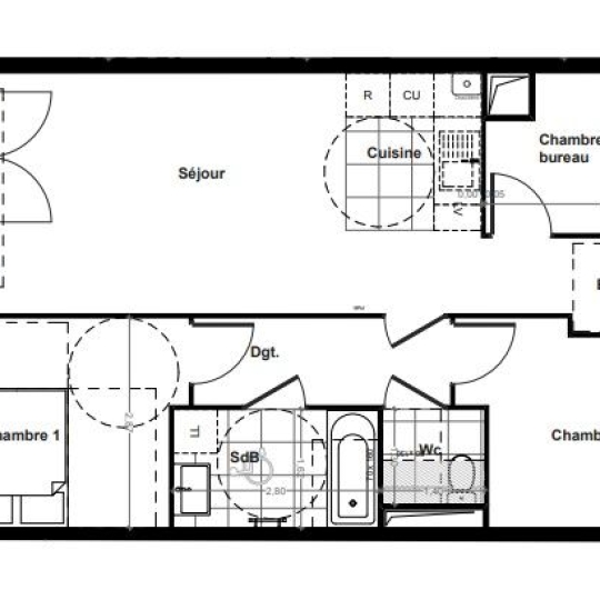  Annonces VINCENNES : Appartement | MONTREUIL (93100) | 65 m2 | 345 000 &euro; 