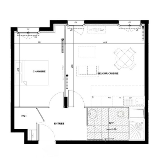  Annonces VINCENNES : Appartement | DRANCY (93700) | 44 m2 | 218 000 &euro; 